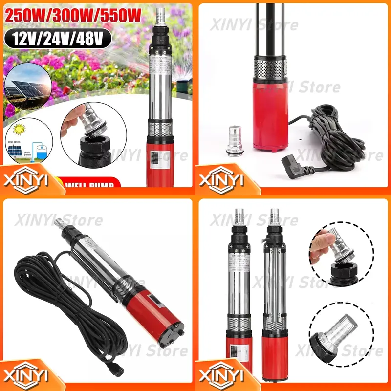 Solar Water Pump 48V Submersible - High Lift 55m Submersible Pump DC