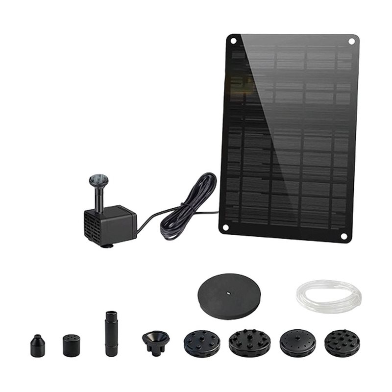Solar Powered Water Pump Kit Complete - AB11-Solar Panel Powered 9W Water Feature