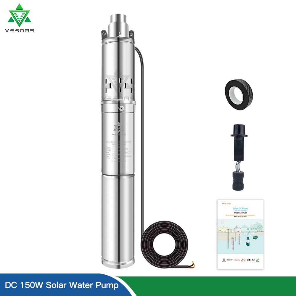 Solar Water Pump 48V Submersible - Low Pressure 150W 370W 750W Solar