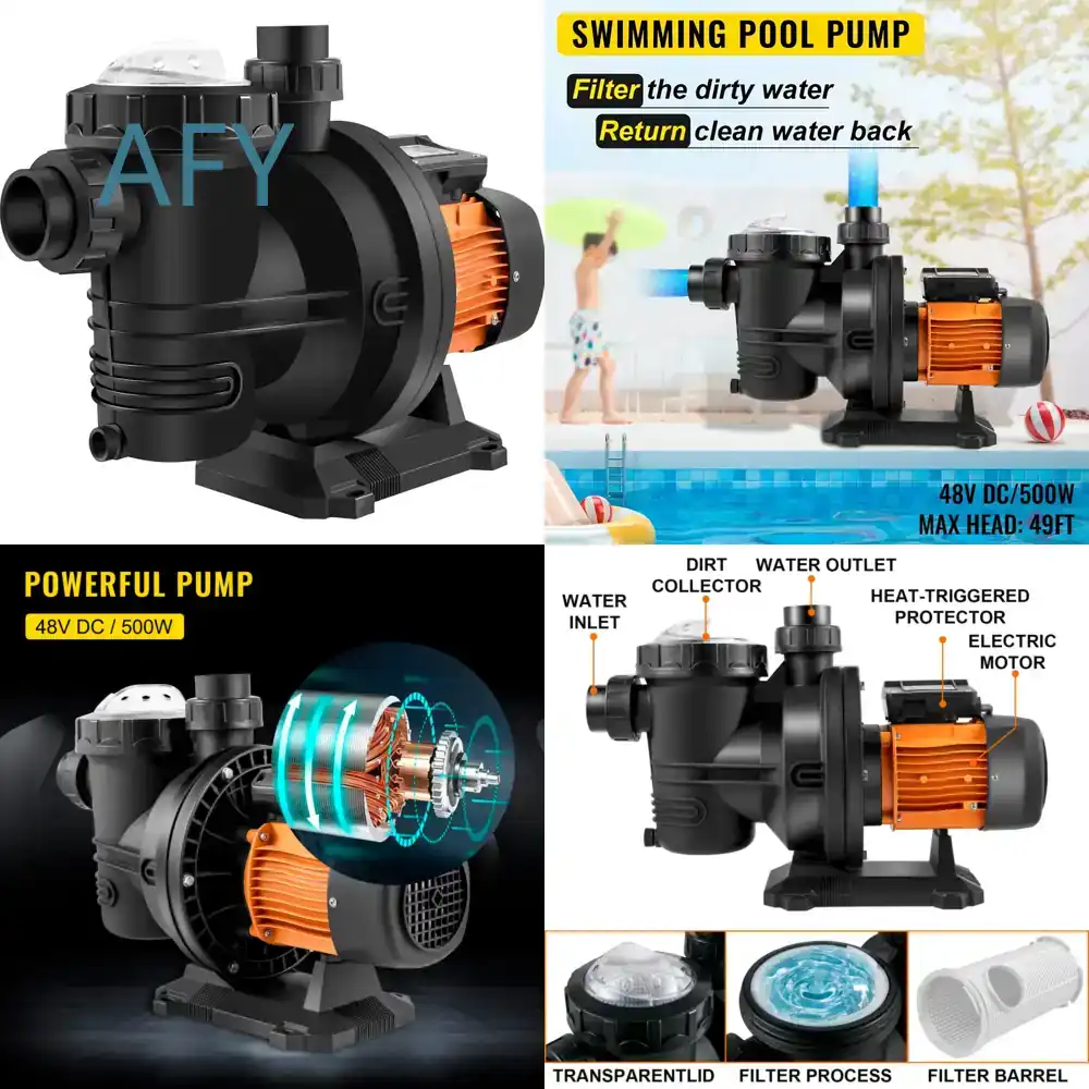 VEVOR Pool Pump for 48V DC 500 - огляд і ціна Solar Pool Pump 48V Dc