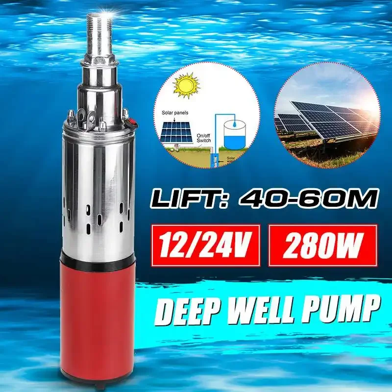 280W 12V/24V Solar Water Pump  - огляд і ціна Solar Irrigation Pump 12V