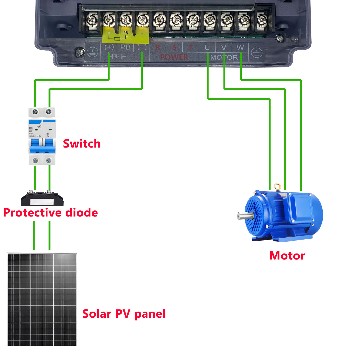 15KW Three Phase VFD Variable  - огляд і ціна Solar Pump Inverter 5.5Kw Three Phase