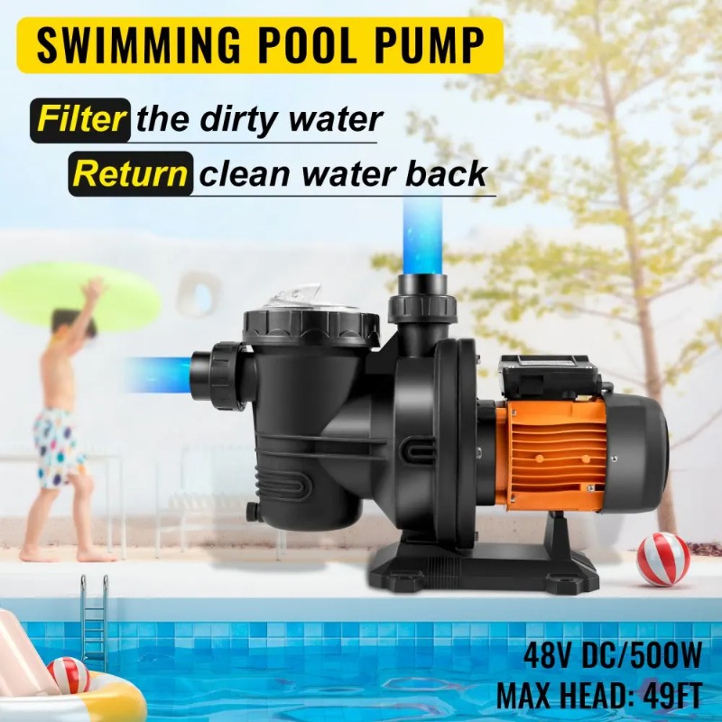 Pool Pump Swimming Pool Pump 4 - огляд і ціна Solar Pool Pump 48V Dc