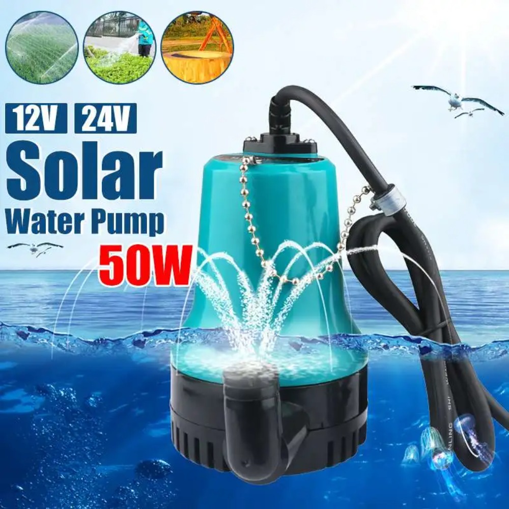 Mini 4500L/H DC 12V/24V Solar  - огляд і ціна Solar Irrigation Pump 12V