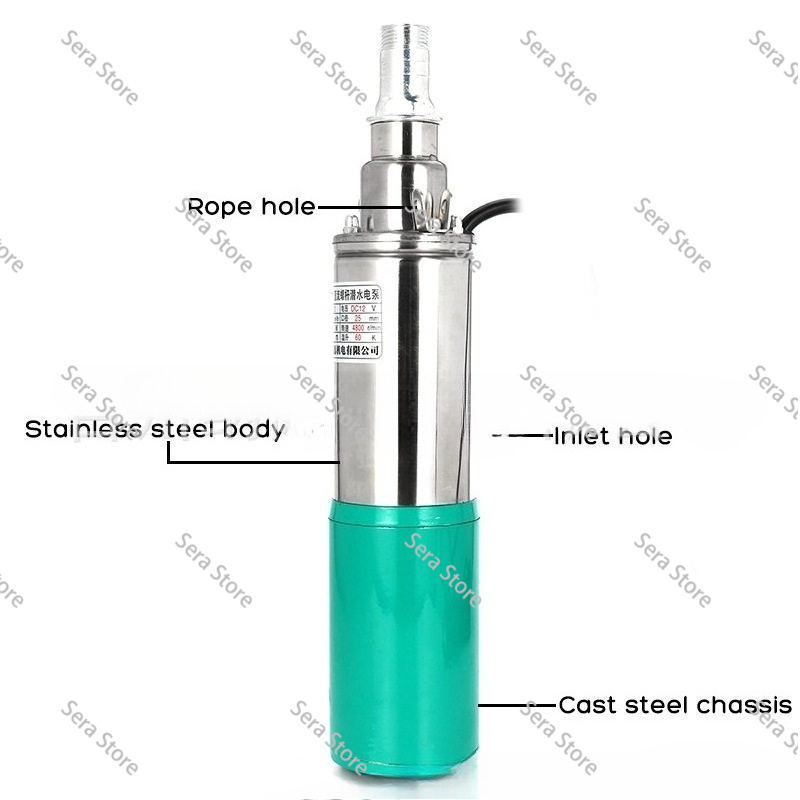 12V DC Solar Pump 24V Deep Wel - огляд і ціна Solar Irrigation Pump 12V